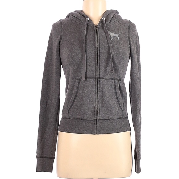 PINK Victoria's Secret Sweaters - PINK | Victoria's Secret Zip Up Hoodie Size XS
